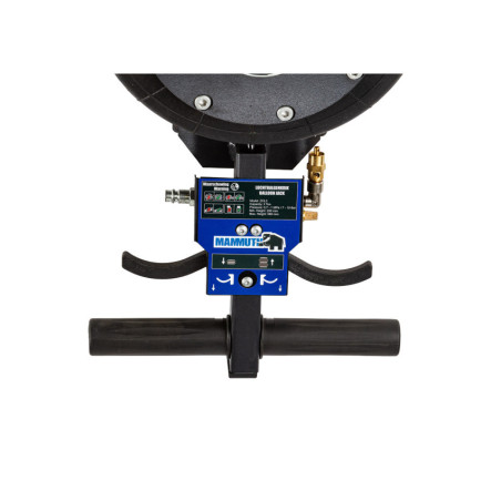 Cric à soufflet pneumatique Mammuth : robuste, léger, sûr, pratique. Idéal pour atelier et déplacements.