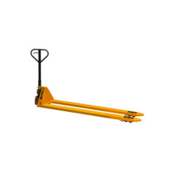 Transpalette Mammuth en acier robuste pour manutention fluide et silencieuse.