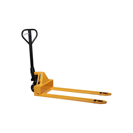 Transpalette Mammuth 1000kg 115cm Extra Bas : manutention efficace dans espaces restreints.