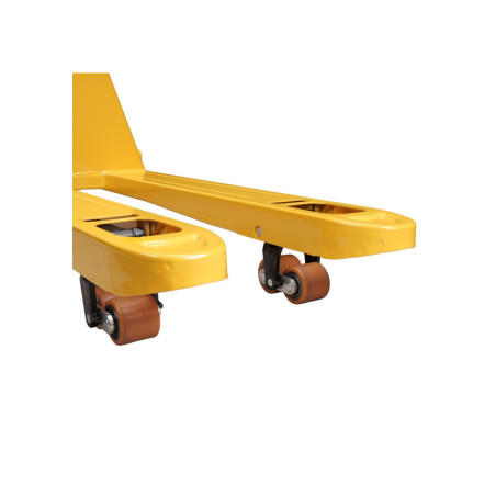 Experience the convenience of the Mammuth semi-electric pallet truck.