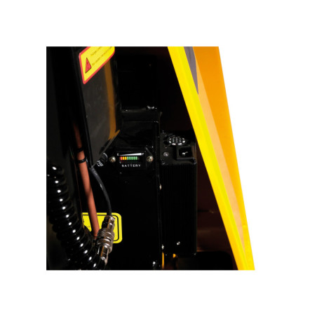 Transpalette semi-électrique Mammuth : levage 1000 kg, haute précision, durable et productif.