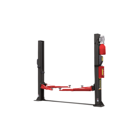 Pont élévateur hydraulique professionnel pour véhicules, robuste et sécurisé.