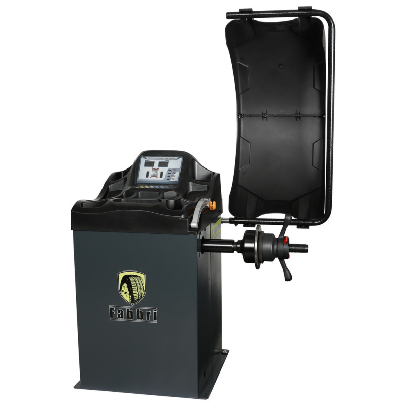 Équilibreuse de pneus professionnelle Fabbri ZH825B : précision et performance pour garages exigeants.