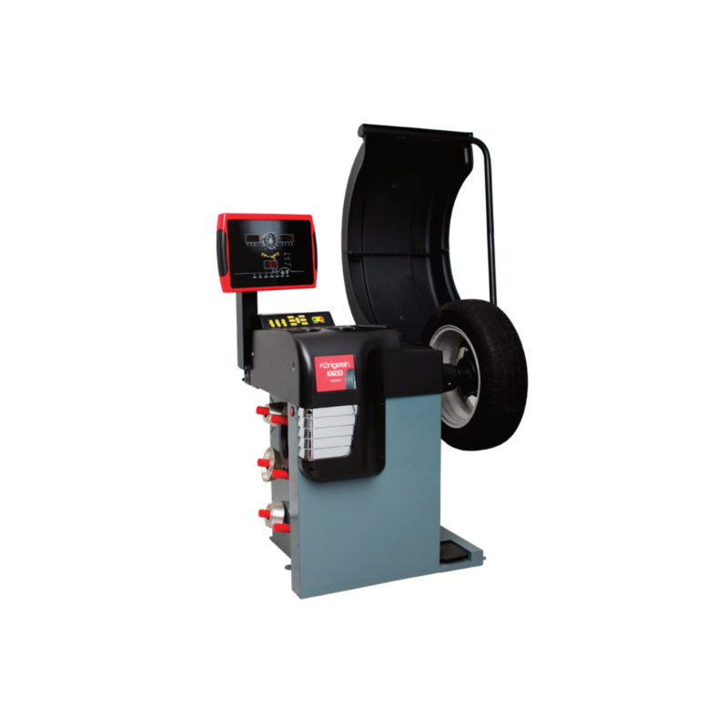 Équilibreuse professionnelle pour roues 12-24" : Précision et polyvalence pour rééquilibrage.