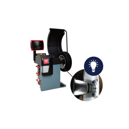 Wheel Balancer for 12-24” Wheels with dynamic measurement, auto-calibration, and 7 modes.