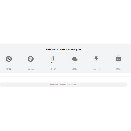 Équilibreuse professionnelle pour roues 12-24" : précision et polyvalence garanties !