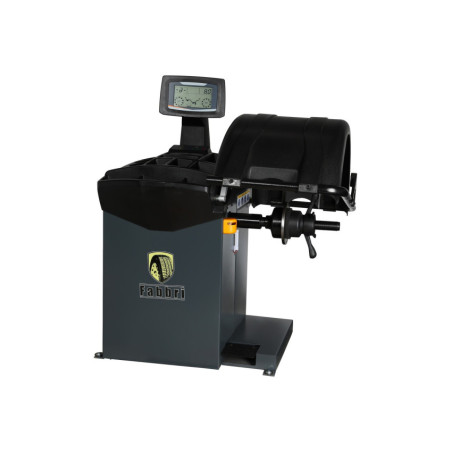 Professional automatic wheel balancer for garages, ensuring speed, precision, and efficiency.