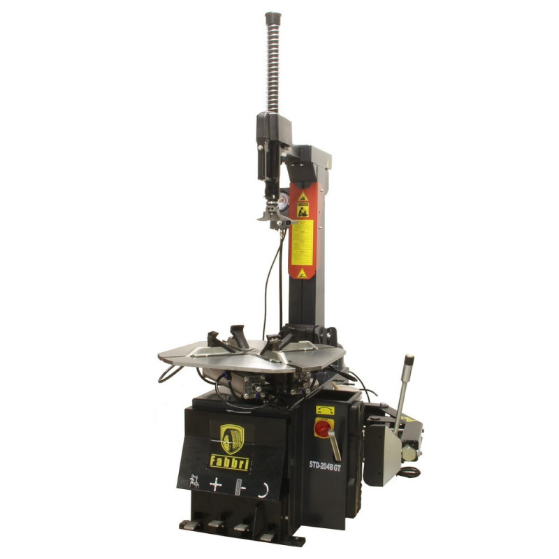 Démonte-pneus professionnel automatique à double vitesse pour pneus larges et rigides.