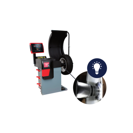 Équilibreuse digitale PREMIUM pour roues de 12" à 24" : performances optimales garanties.