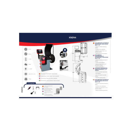 Équilibreuse digitale PREMIUM pour roues : précision et performance pour professionnels auto.