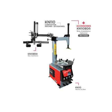 DÉMONTE-PNEU SEMI-AUTOMATIQUE 24″ Königstein KN110 : qualité et performance pour votre atelier.