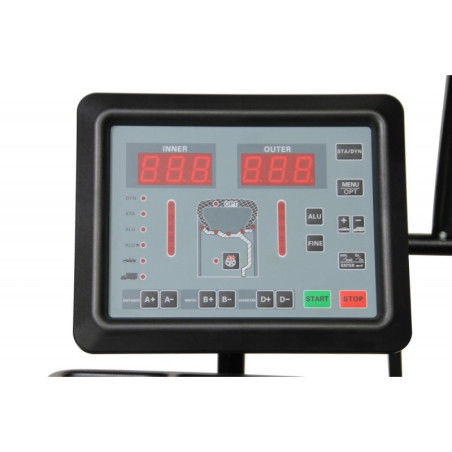 Équilibreuse de pneus professionnelle Fabbri pour véhicules légers et camions : efficacité garantie!