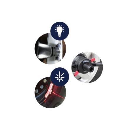 Équilibreuse numérique haut de gamme avec laser et écran : précision et efficacité !