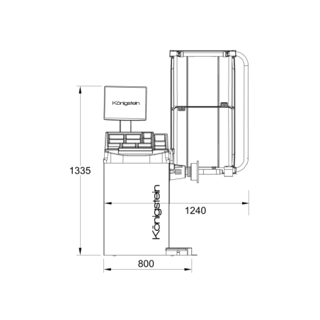 Équilibreuse numérique haut de gamme avec laser et écran pour professionnels automobiles.