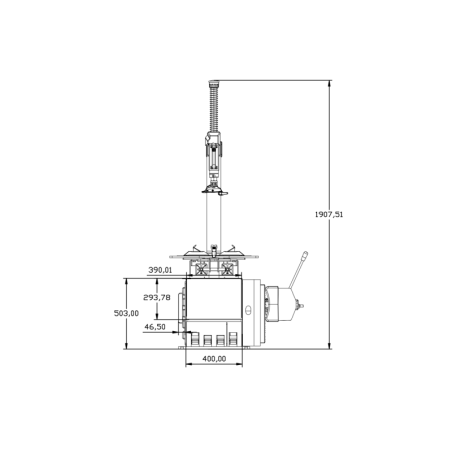 Semi-automatic Tire Changer - Königstein KN120plusBDA with advanced features for efficiency.