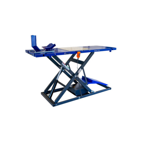 Pont élévateur pour motos Falco Sollevatori : levage facile et sécurisé jusqu'à 123cm.