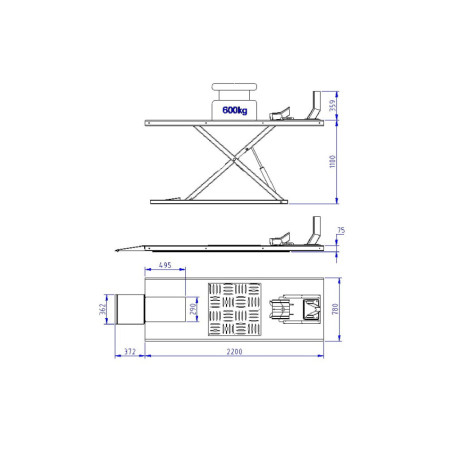 Pont élévateur pour motos Falco Sollevatori : qualité, sécurité et praticité garanties.