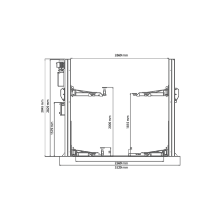 Advanced Königstein Hydraulic Two-Post Lift: Elevate Your Workshop Operations!