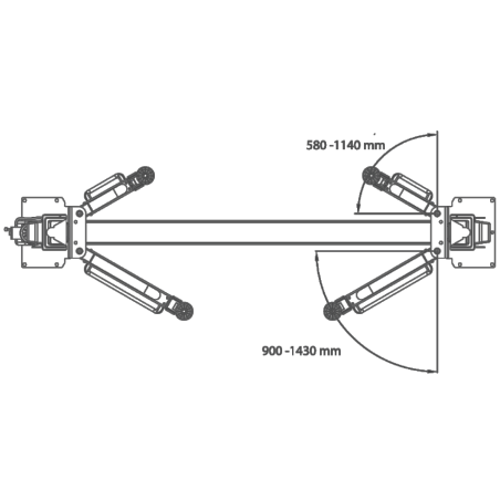 Cutting-edge Königstein Hydraulic Two-Post Lift for professional workshops. Elevate your operations!