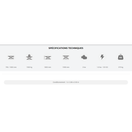 Table Élévatrice Polyvalente pour véhicules électriques : déchargement, déplacement, réparations facilités.