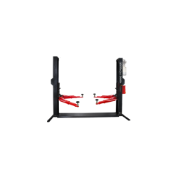 Élévateur hydraulique à deux colonnes pour ateliers professionnels : performances et sécurité garanties.