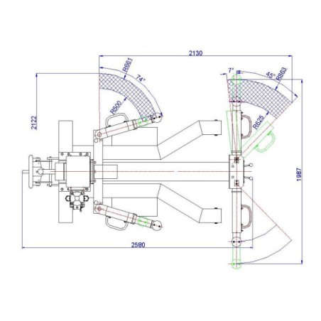 Pont élévateur mobile à colonne unique, qualité professionnelle signée Falco Sollevatori.