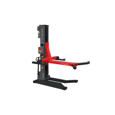 Élévateur mobile hydraulique robuste pour professionnels de la mécanique et carrosserie.