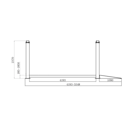 Pont Élévateur à Quatre Colonnes Centurion 230V de 4000 kg - Image: Robuste et fiable.