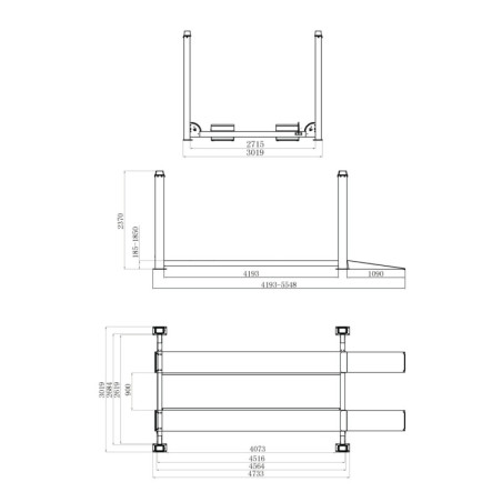 Pont Élévateur à 4 Colonnes Centurion 230V 4000kg - Haute Qualité Professionnelle