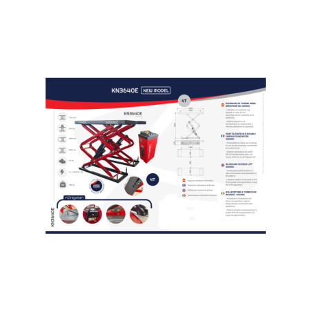 Pont élévateur à double ciseaux 4T : sécurité, fiabilité et performance garanties!