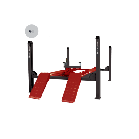 Plateforme pour véhicules larges et confort optimal, système hydraulique fiable.