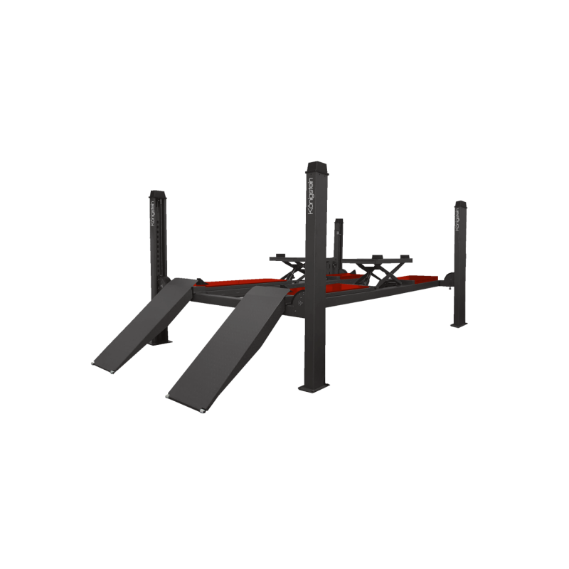 Pont élévateur à 4 colonnes KN3450DT avec plateforme extensible 3,5T.