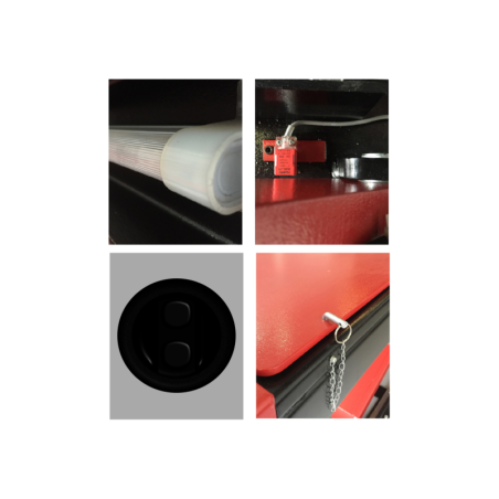 Image ALT : Élévateur à ciseaux KN3642DT, 4.2T, fabrication européenne, performances exceptionnelles pour ateliers auto.