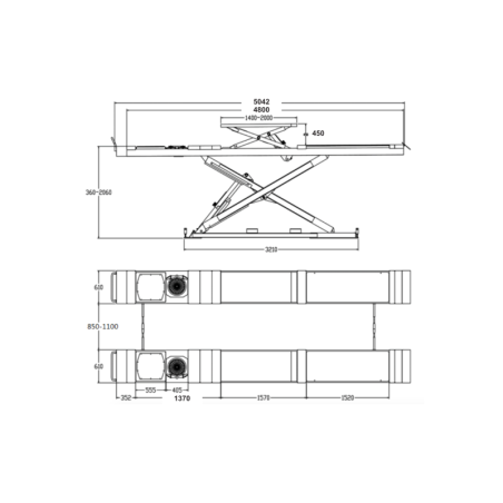 Découvrez le Double Ciseaux à Encastrer 4.2T - Équipement professionnel incontournable en atelier.