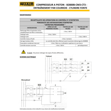 Compresseur à piston NUAIR B2800B/150CM3 : performances exceptionnelles pour professionnels exigeants.