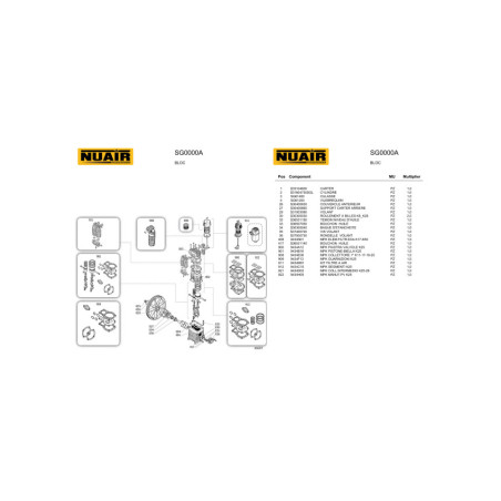 Compresseur à piston NUAIR série K-PRO Intensive : performance et fiabilité garanties.