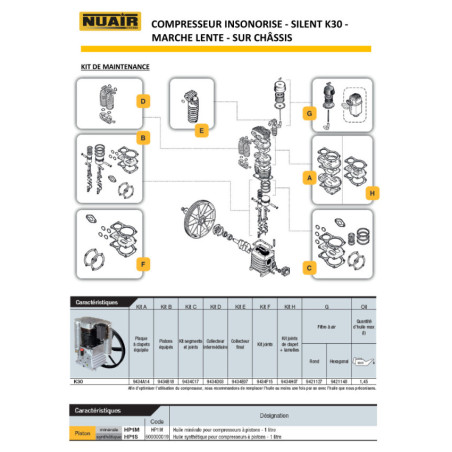 NUAIR SILENT Piston Compressor with 500L Tank - 2-Year Warranty