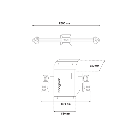 Image : "Équipement d'alignement 3D de pointe avec caméras fixes pour précision maximale.