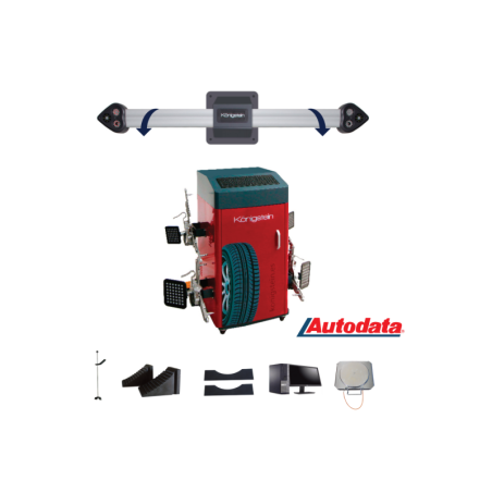 Système d'alignement 3D révolutionnaire avec caméras ajustables, logiciel intuitif et accessoires complets.