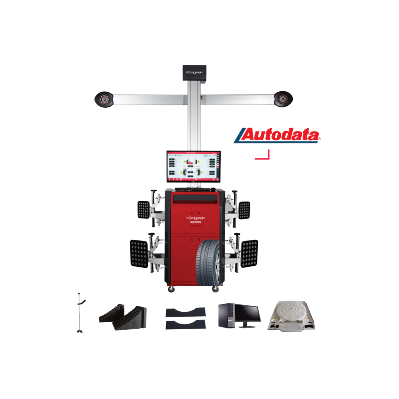 Découvrez notre équipement d'alignement 3D de pointe avec caméras ajustables automatiquement.