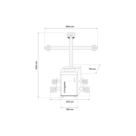 Découvrez notre équipement d'alignement 3D de pointe avec caméras ajustables pour précision optimale.