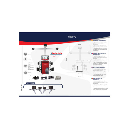 Découvrez notre équipement d'alignement 3D de pointe avec caméras ajustables automatiquement.