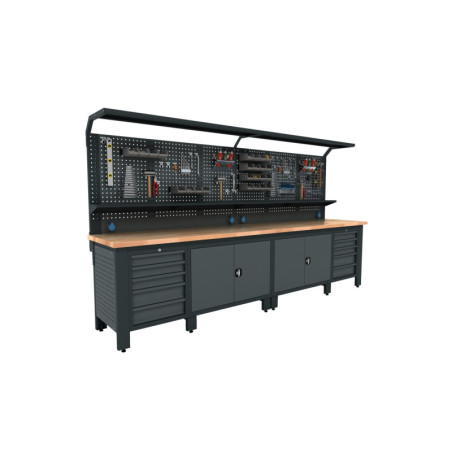 Établi industriel TOOLBOX4YOU : organisation, solidité, ingéniosité pour espace de travail efficace.