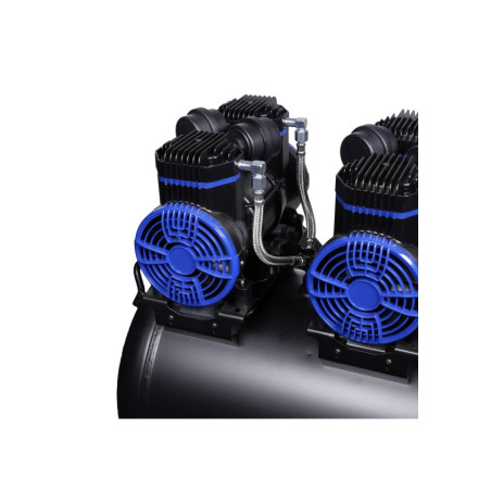 Compresseur silencieux Airpro 3×1 CV avec réservoir de 100 L, technologie sans huile.