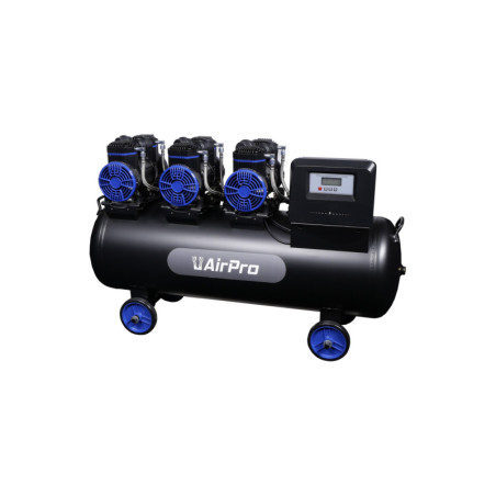 Compresseur silencieux Airpro 3×1 CV, 100 L : performances optimales, durabilité exceptionnelle.