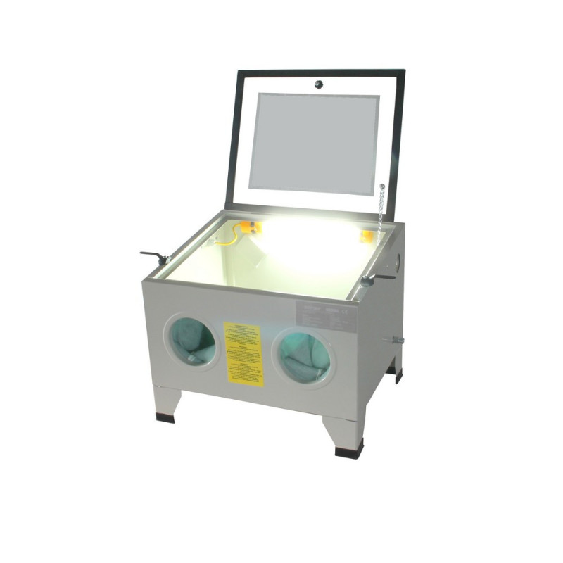 Cabine de Sablage Professionnelle pour professionnels exigeants. Dimensions compactes et performances optimales.