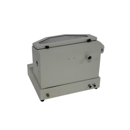 Top-of-the-line Sandblasting Cabinet with spacious interior and precision blasting nozzle.