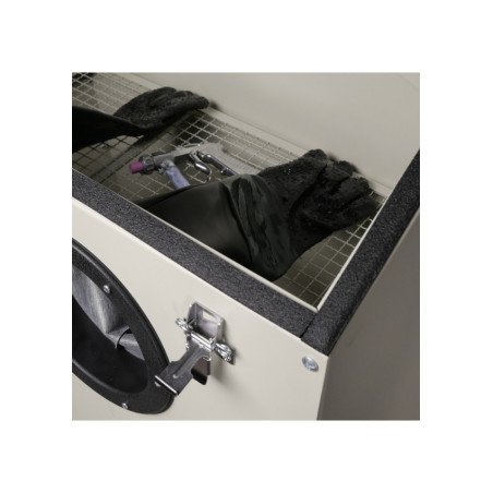 Cabine de sablage haut de gamme pour restauration auto, 220L, facile à monter.