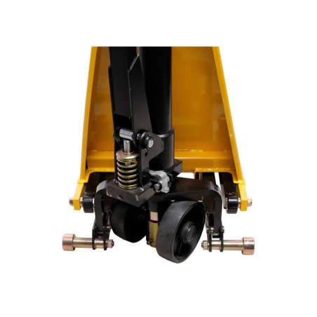 Extra high lifting capacity Mammoth scissor pallet truck for efficient material handling.