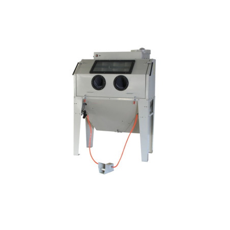 Image: Cabine de sablage professionnelle avec accessoires inclus pour usage intensif.